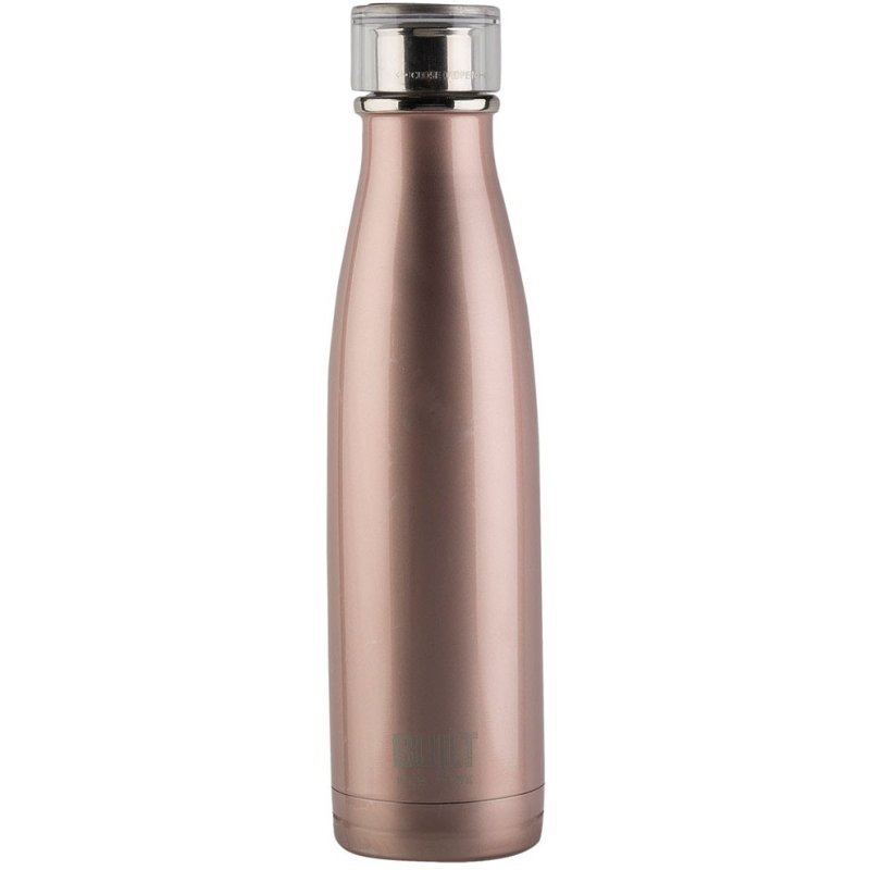 17oz Double Walled Stainless Steel Water Bottle Rose Gold