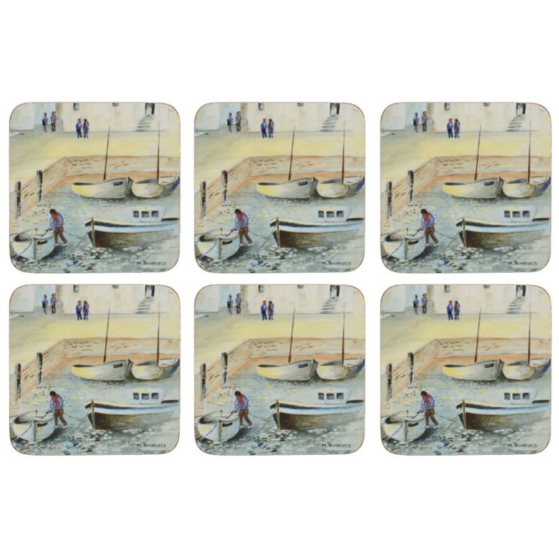 Creative Tops Cornish Harbour Pack of 6 Premium Coasters