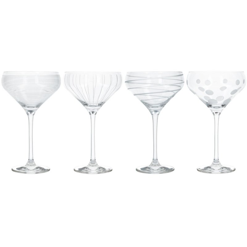 Mikasa Cheers Set of 4 Champagne Saucers