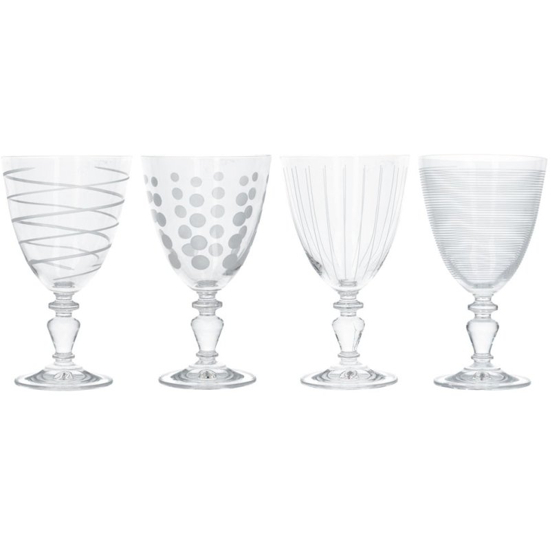 Mikasa Cheers Set of 4 Glass Goblets