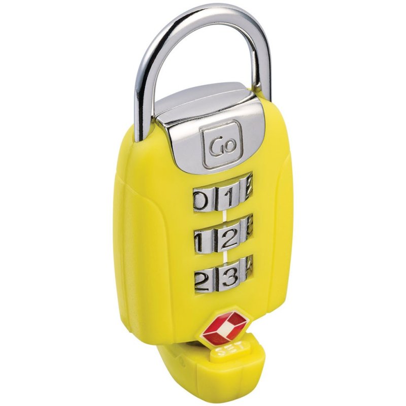 Yellow Big Dial Twist 'n' Set Combination Lock