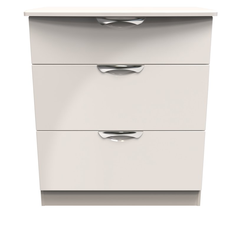 Carrie 3 Drawer Deep Chest front on image of the chest on a white background