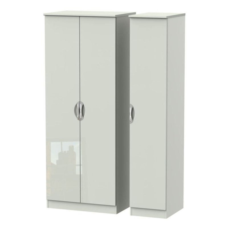 Carrie Tall Triple Plain Wardrobe image of the wardrobe on a white background