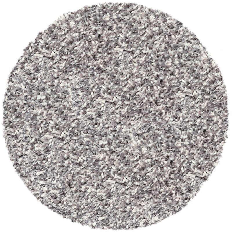 Twilight White / Silver Circular Rug