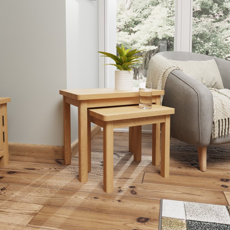 Hastings Nest of 2 Tables in Oak