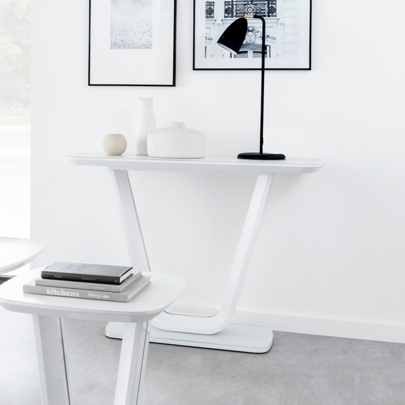 Lazzaro Console Table white