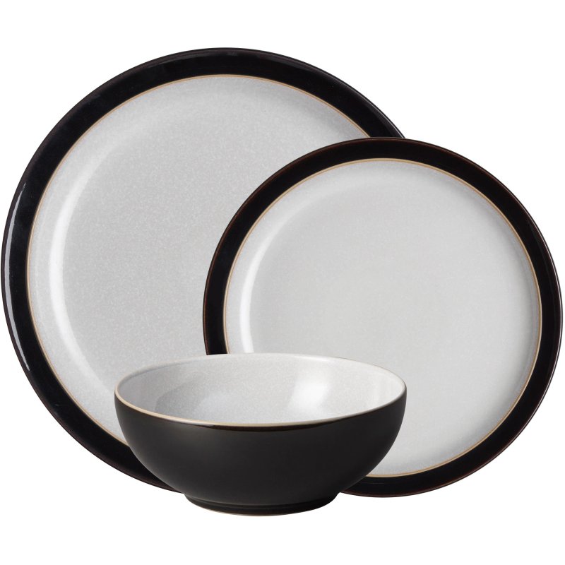 Denby Denby Elements 12 Piece Dinner Set in Black