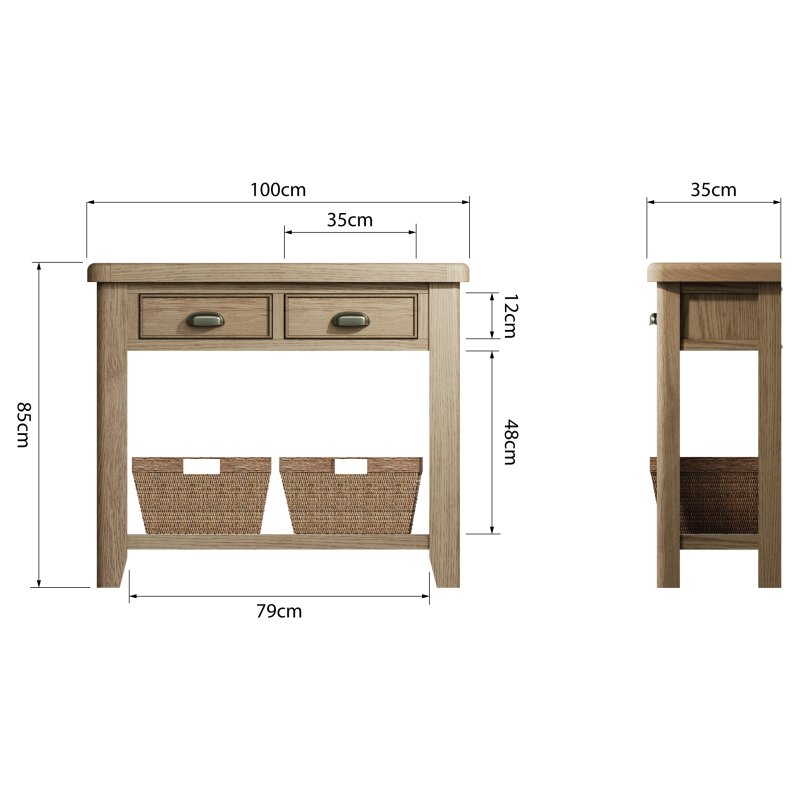 Heritage on sale console table