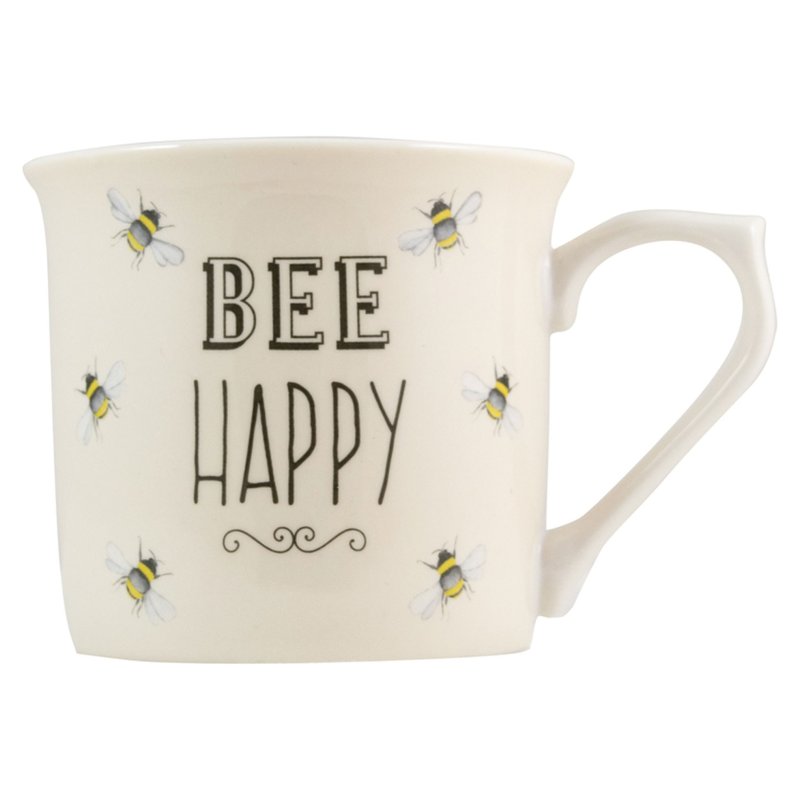 Bee Happy Cream Mug