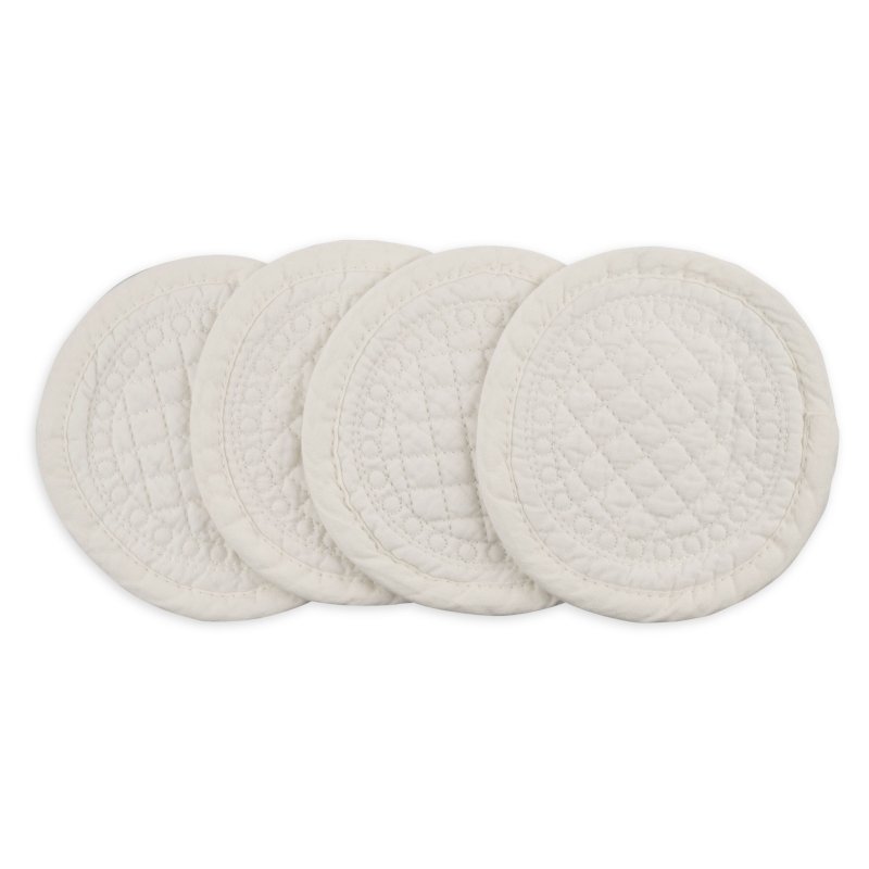 Mary Berry Signature Ivory Set of 4 Cotton Coasters