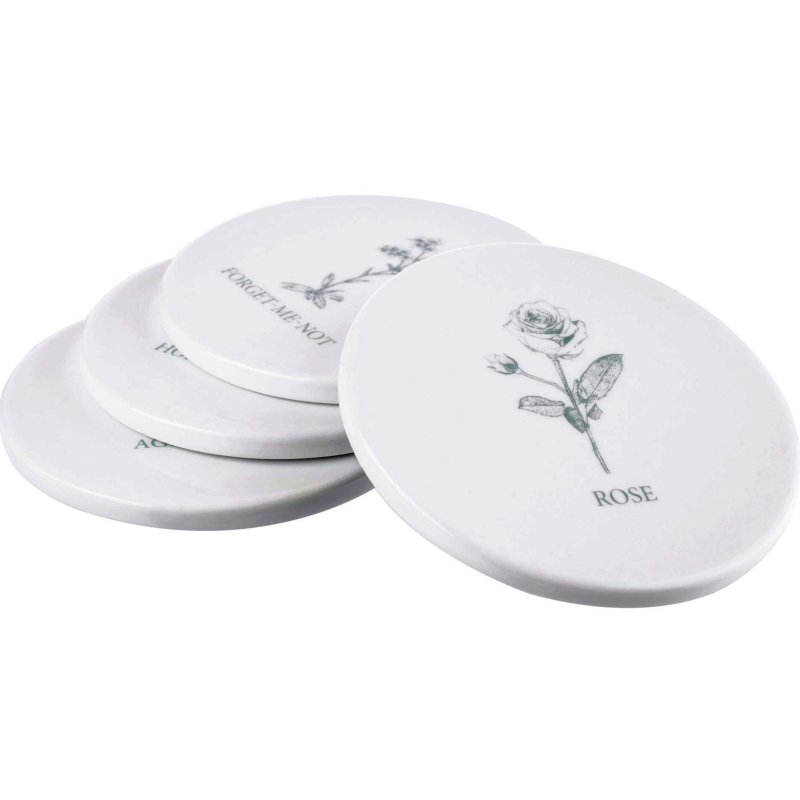 Mary Berry Mary Berry English Garden Set of 4 Flower Coasters
