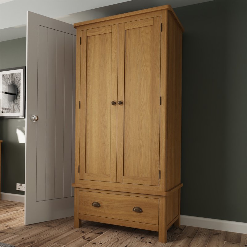 Hastings Gents Wardrobe in Oak