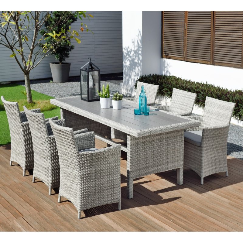 Lifestyle garden samoa 6 seater dining set discount