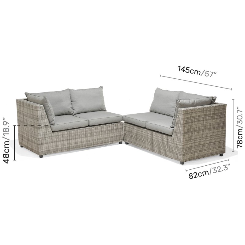 Lifestyle garden aruba casual shop corner dining set