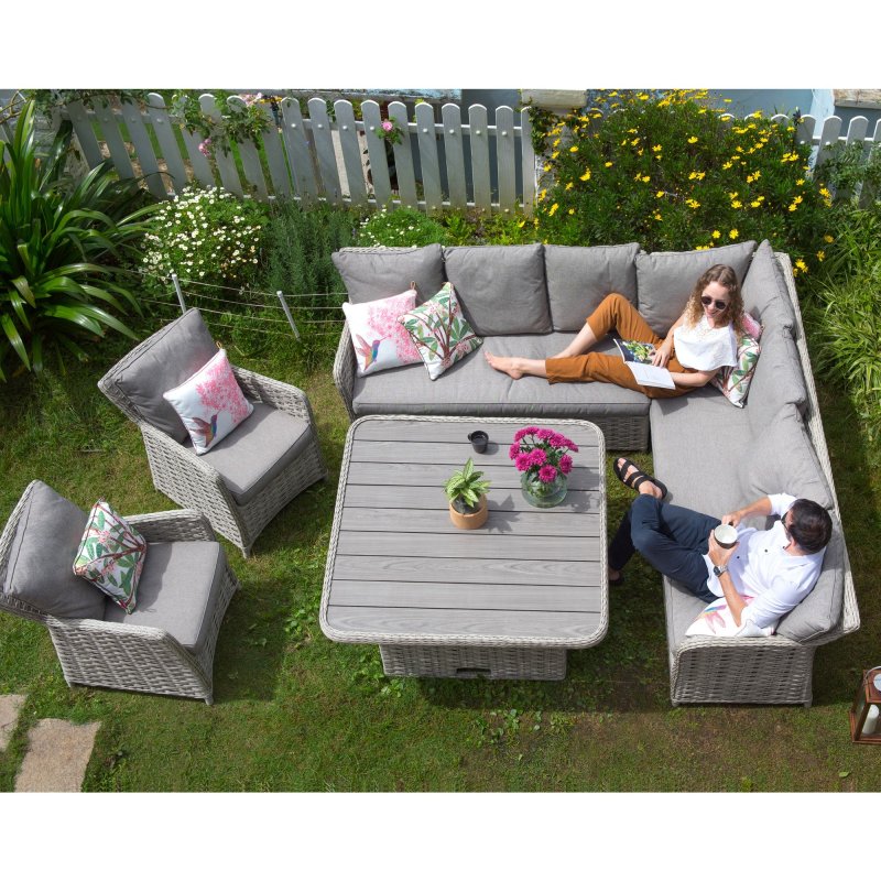 Matara Rattan Corner Sofa Dining And Garden Furniture Set Review