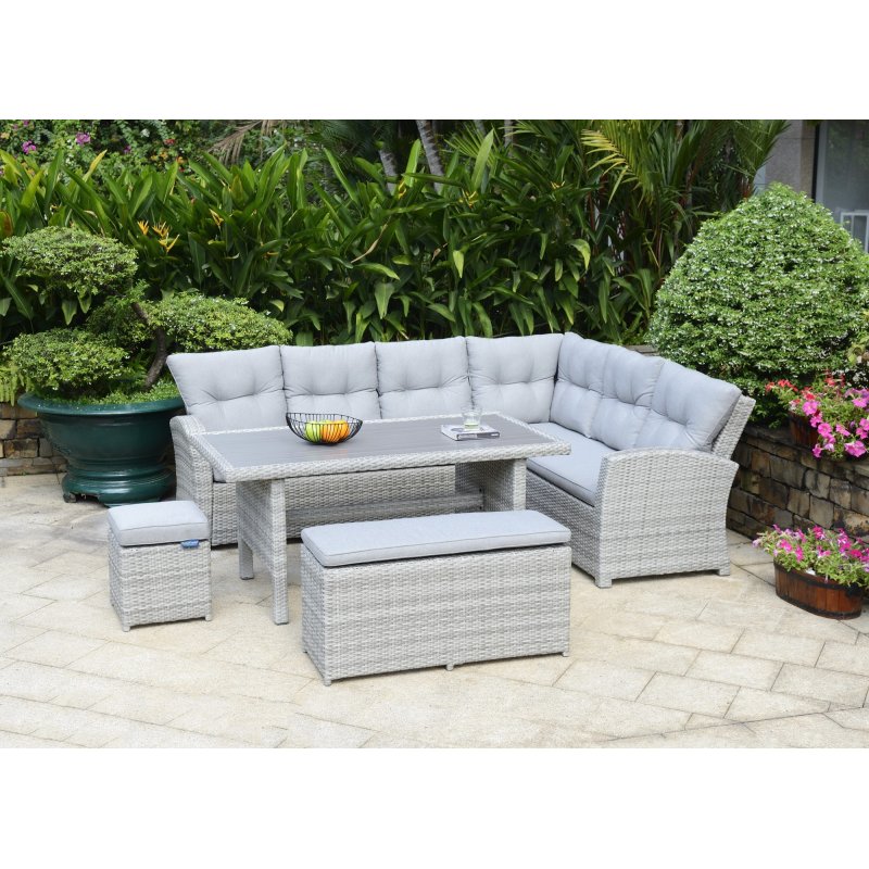 Lifestyle garden aruba 6 clearance seat rectangular dining set