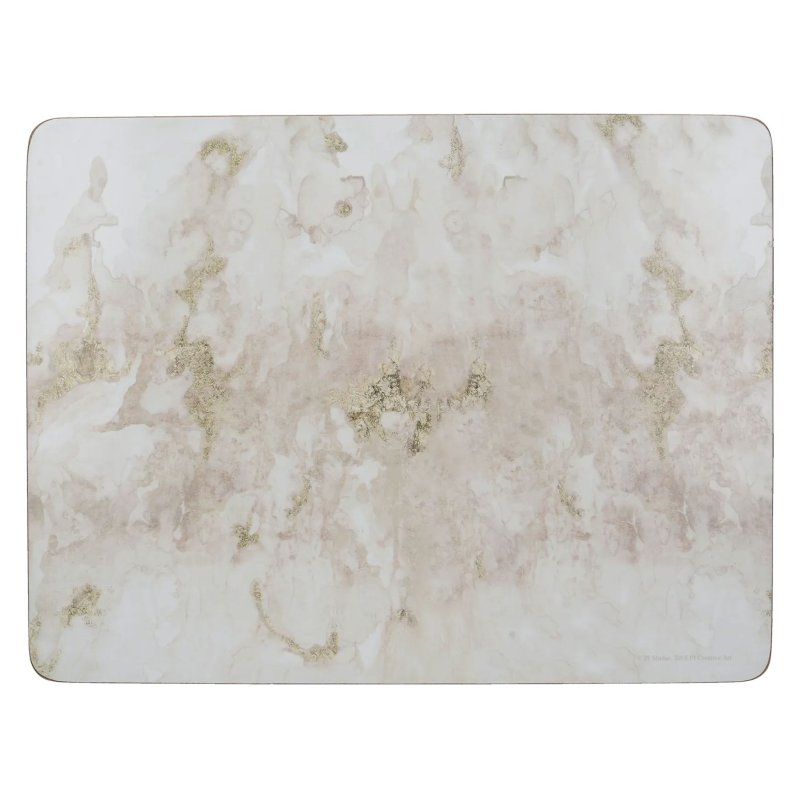 Creative Tops Pack of 6 Grey Marble Placemats