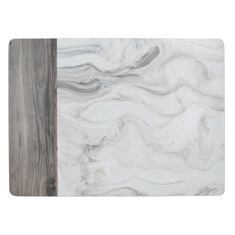 Creative Tops Pack of 6 Marble and Wood Placemats