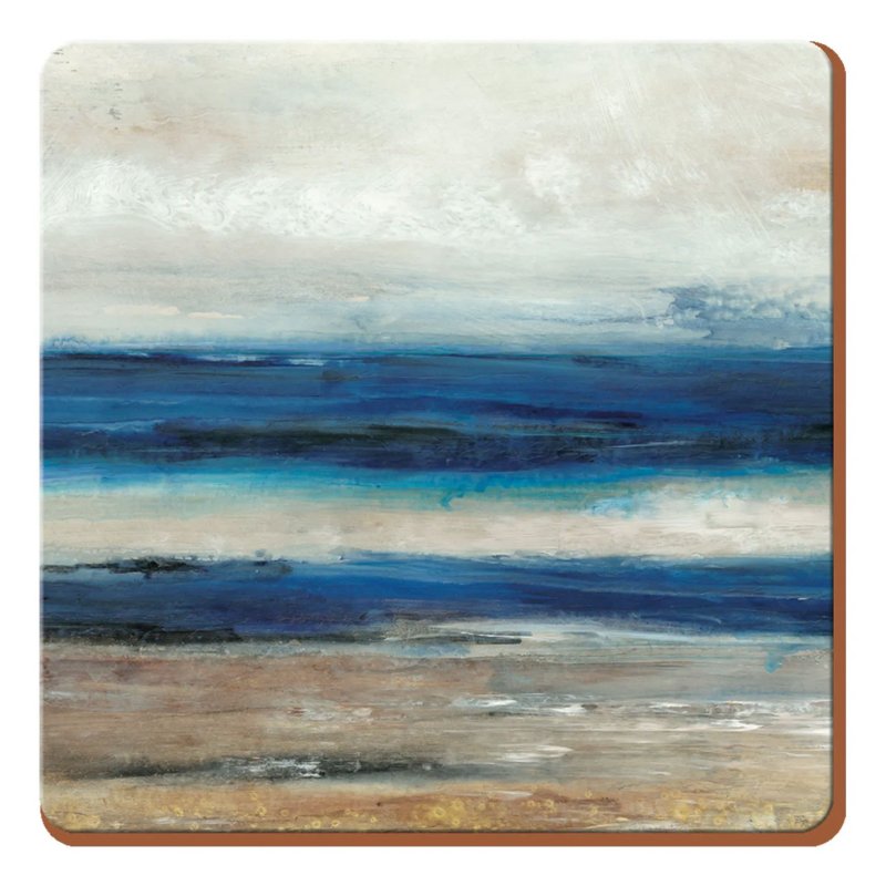 Creative Tops Pack of 6 Blue Abstract Coasters