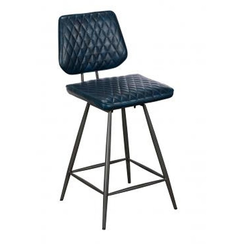 Dalton Bar Stool in Dark Blue