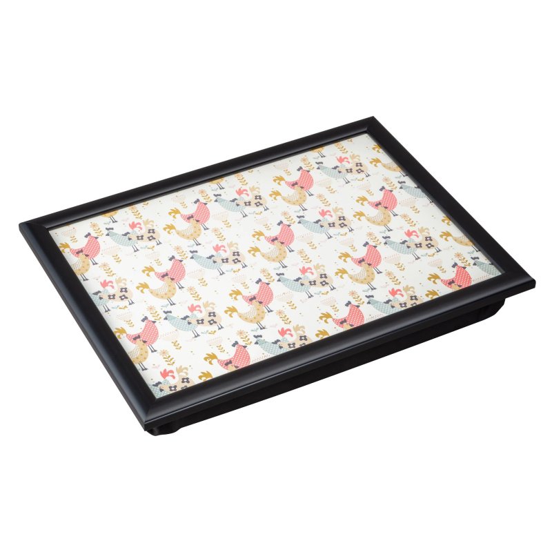 Denby Hens Laptray with Black Edge