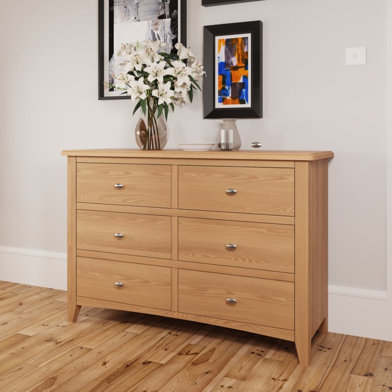 Stiffkey 6 Drawer Chest in Oak