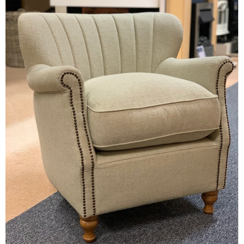 Alexander & James Percy Chair in Artisan Plain Stone Aldiss