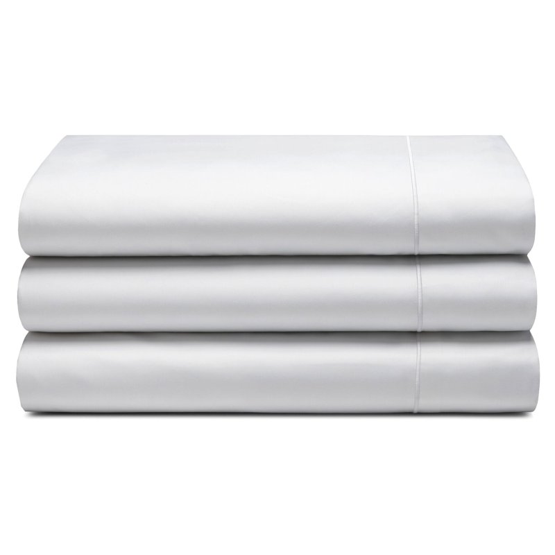 Belledorm Belledorm White 400 Thread Count Egyptian Cotton Plain Dyed Sheet