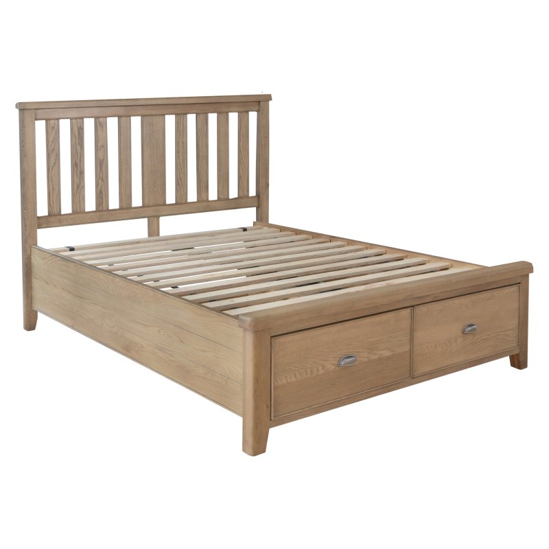 Aldiss Own Heritage Double Bed Frame & End Drawers