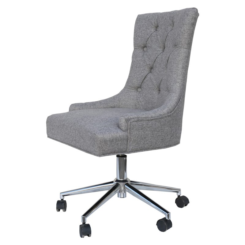 Grey button back office chair deals
