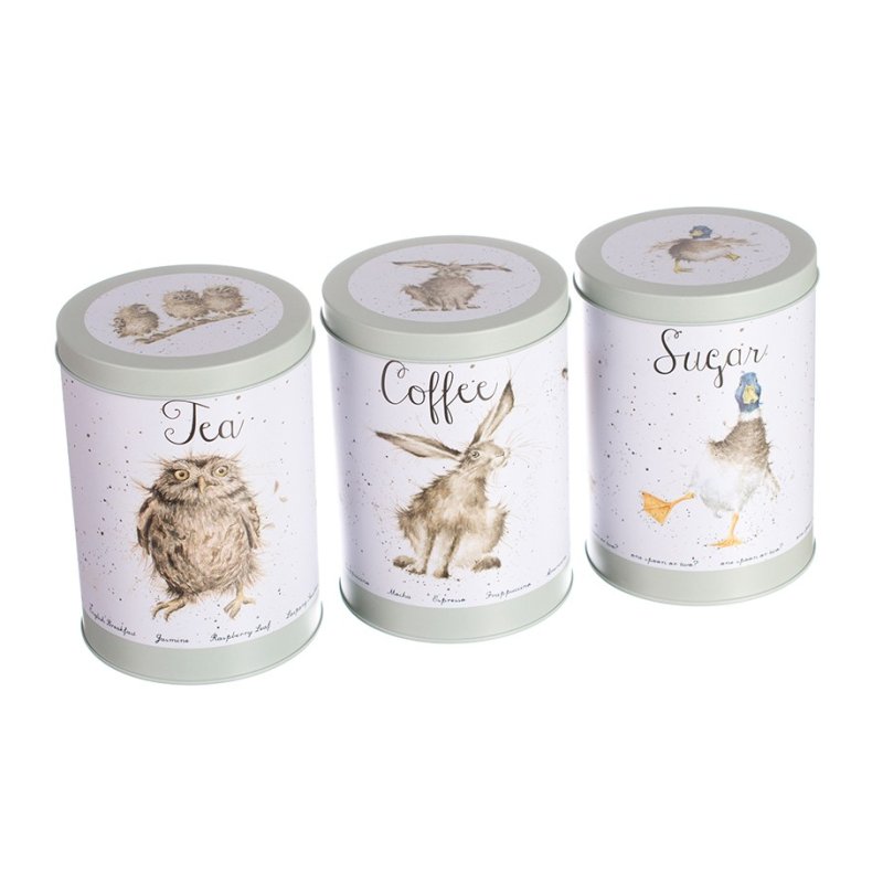 Wrendale Owl Hare & Duck Canisters