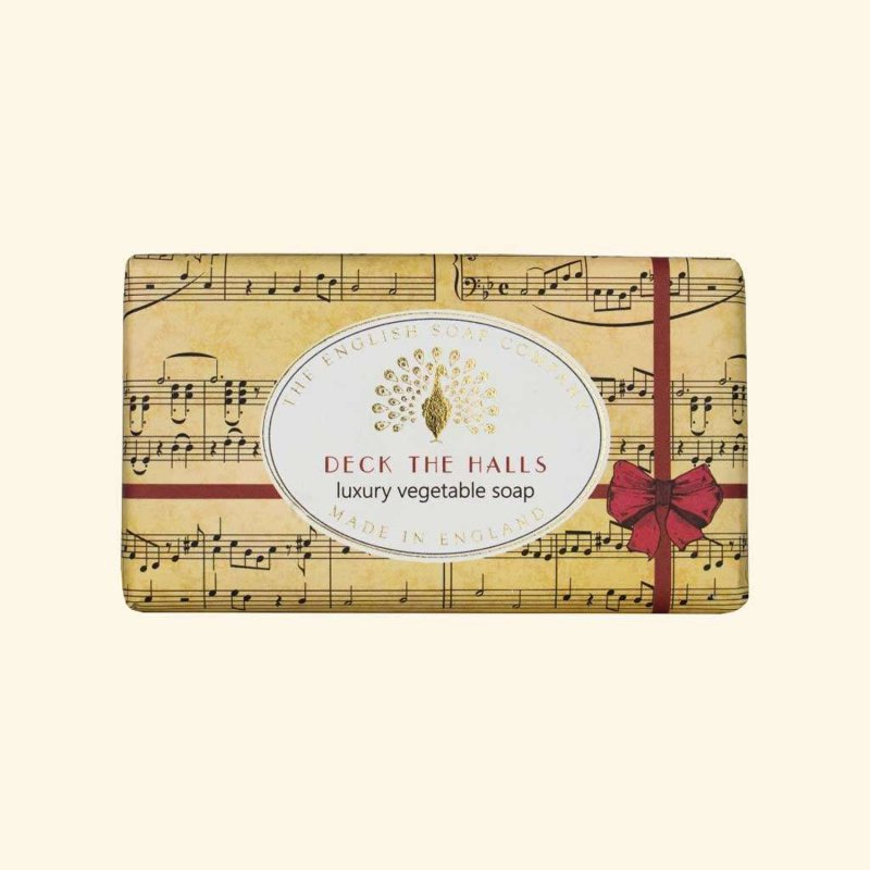 The English Soap Company Deck The Halls Mulled Wine Soap wrapped