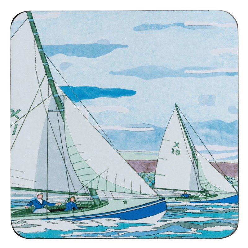Denby Sailing Coasters X6