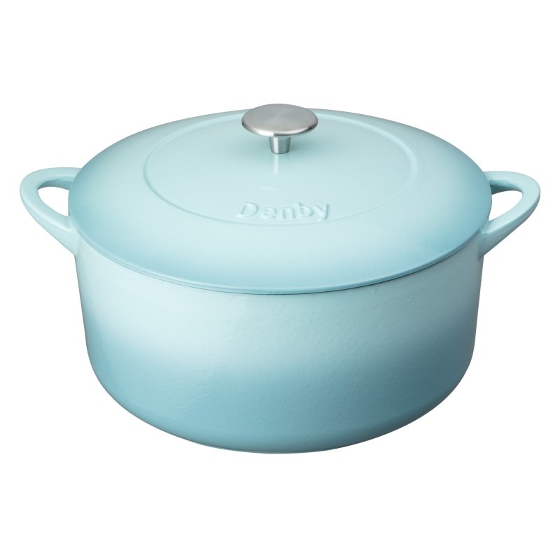 Denby Pavilion Cast Iron 24cm Round Casserole Aldiss