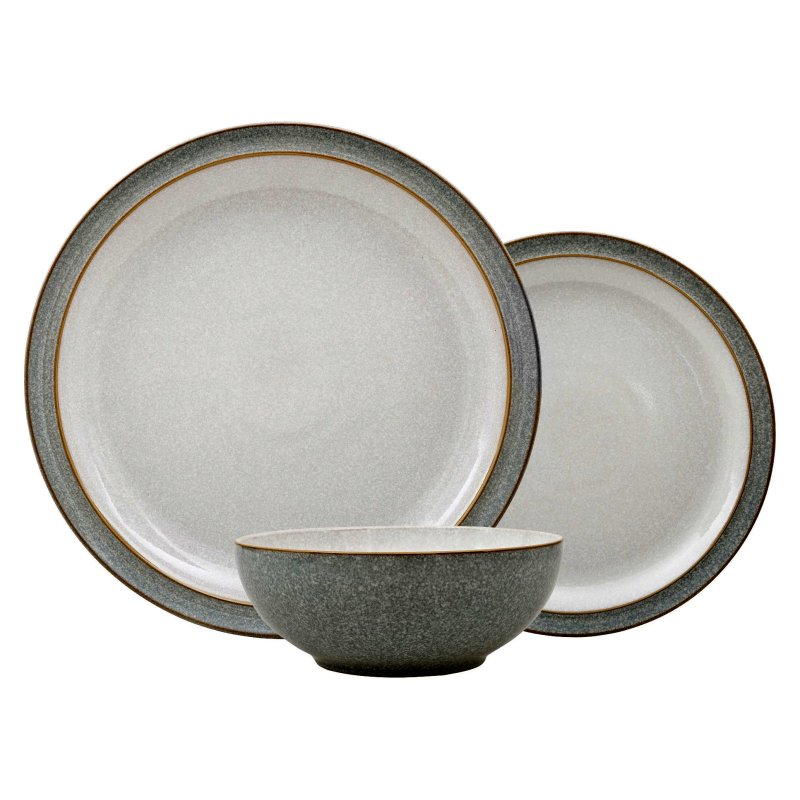 Denby Elements 12 Piece Dinner Set in Grey