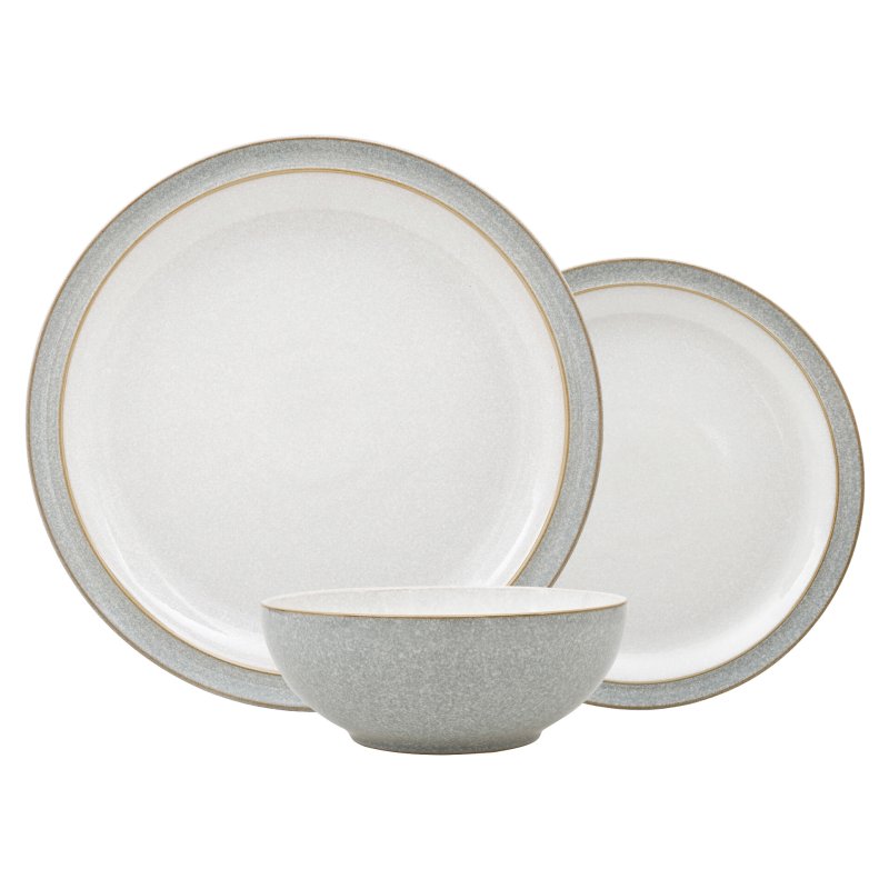 Denby Denby Elements 12 Piece Dinner Set Grey