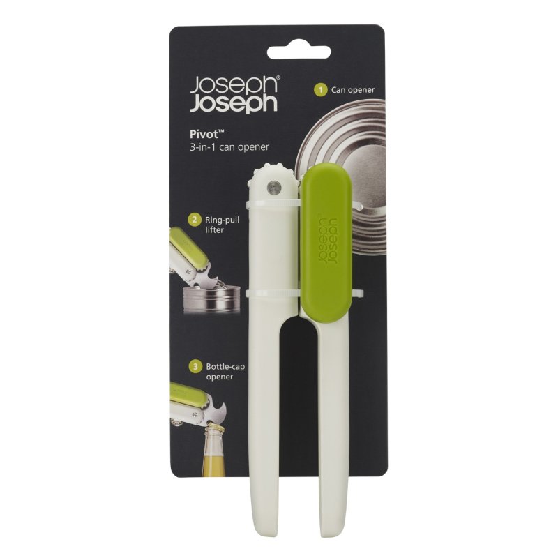 Joseph Joseph Pivot 3in1 Can Opener  White/Green