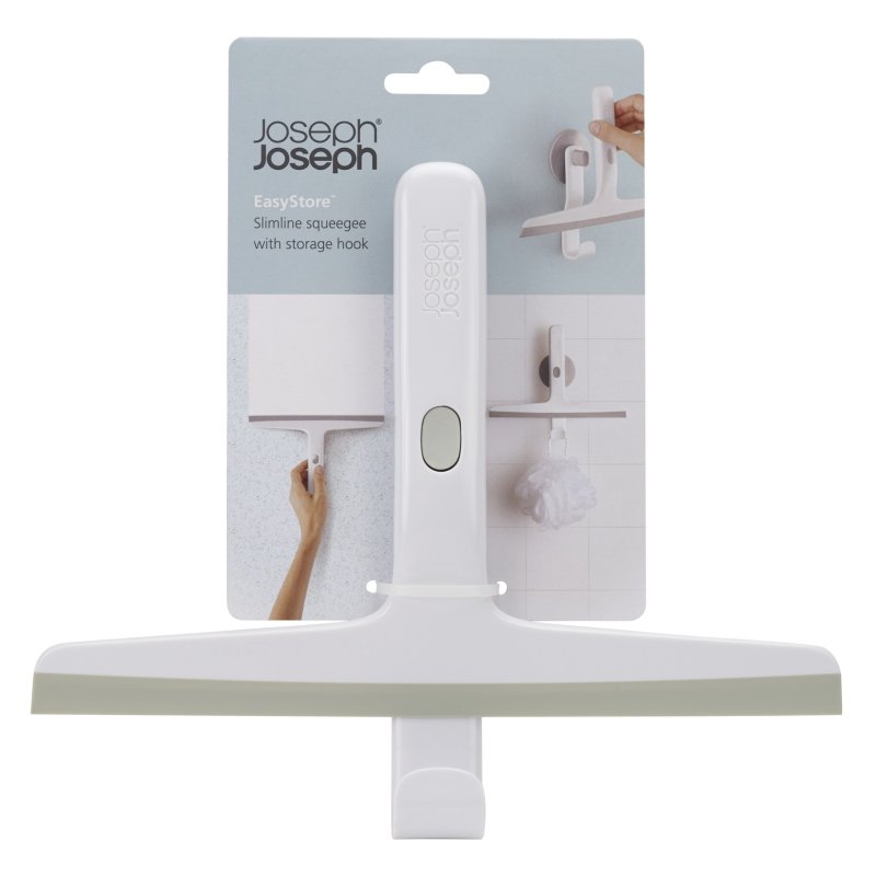 Joseph Joseph EasyStore Slimline Squeegee with Hook  Grey