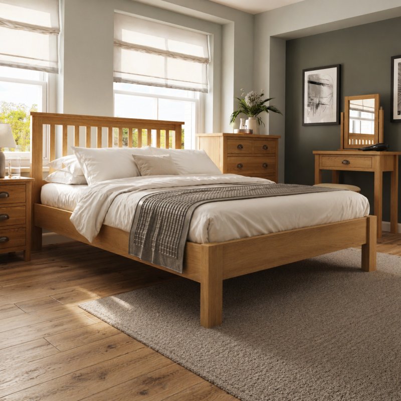 Aldiss Own Hastings Editions Bed Frame in Oak