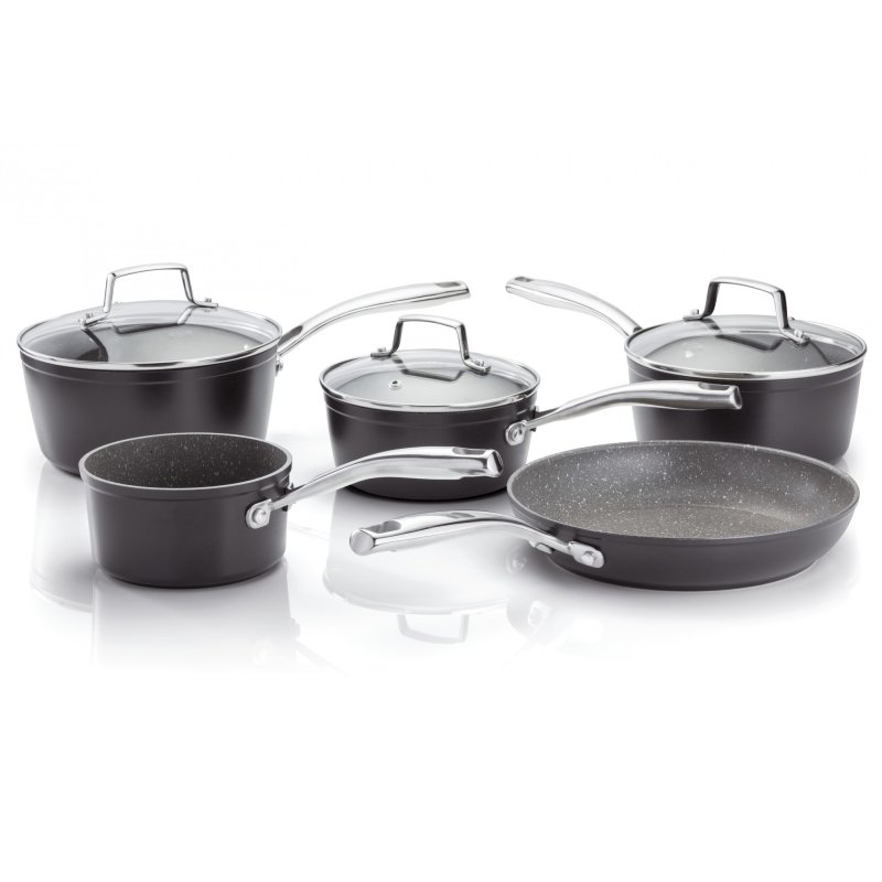 Stellar Rocktanium 5 Piece Saucepan Set