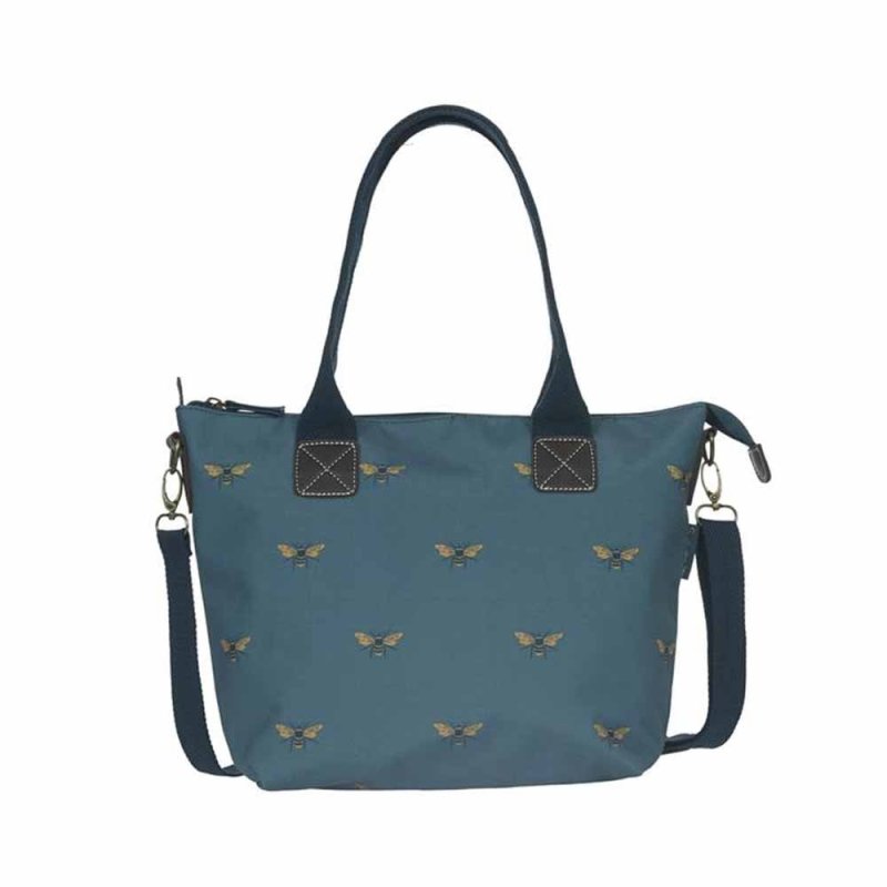 Sophie Allport Bees Teal Mini Oundle Bag