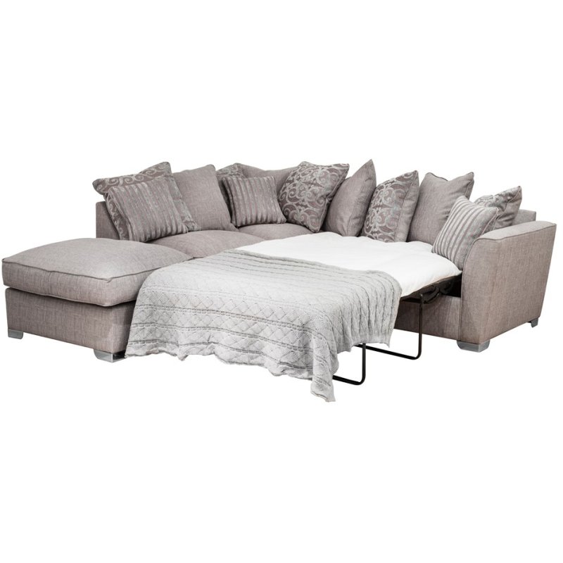 Fantasia LHF Corner Chaise Sofa & End stool with Sofa Bed