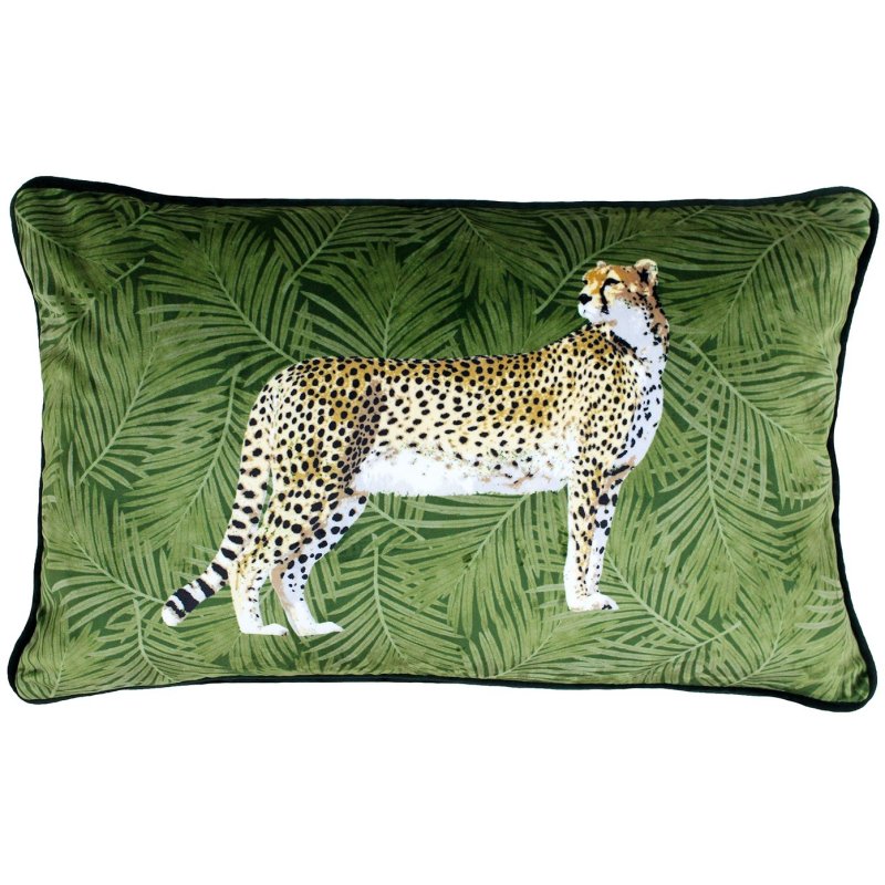 Cheetah Forest Green 30x50 Cushion