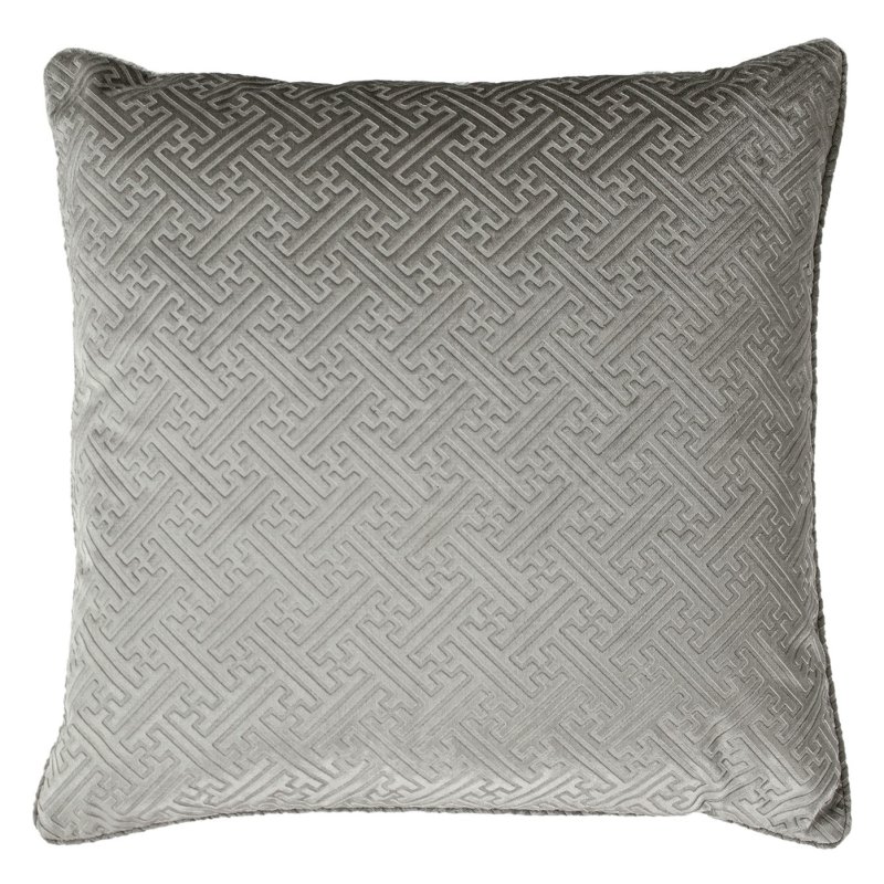 Florence Cushion Poly Filled Silver 55x55