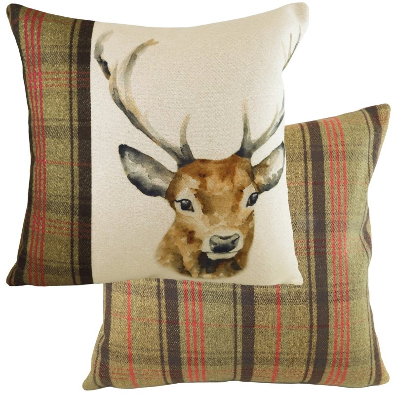 Hunter Stag Cushion Poly Filled 43x43