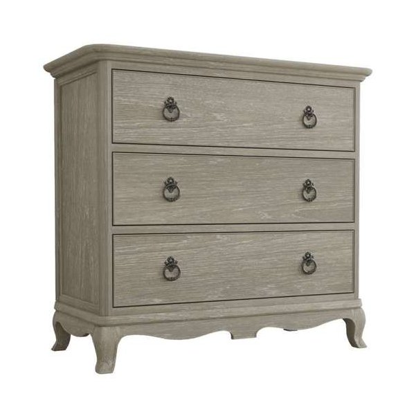 Willis & Gambier Camille Bedroom 3 Drawers Chest front angle on a white background