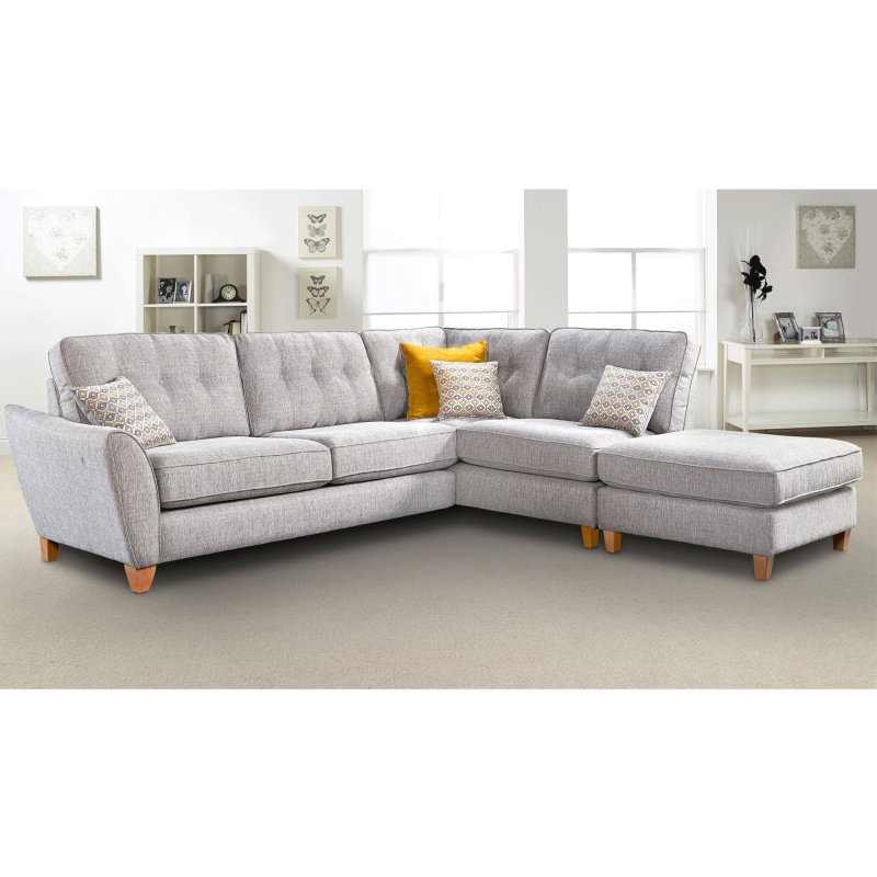 Lebus Ashton Small Corner Sofa with Chaise Footstool