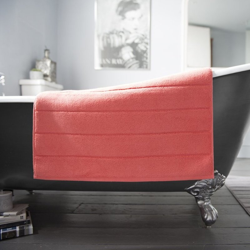 Bliss Terry Bath Mat Coral