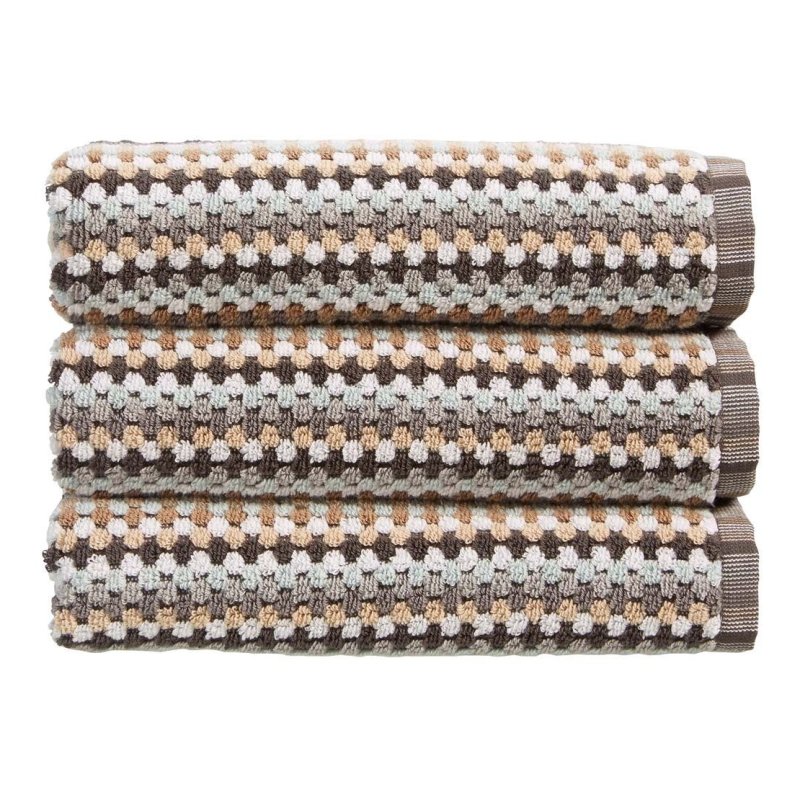 Christy Carnaby Stripe Towel Neutral