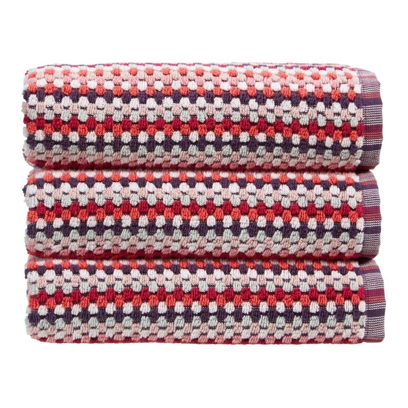 Christy Carnaby Stripe Towel Berry